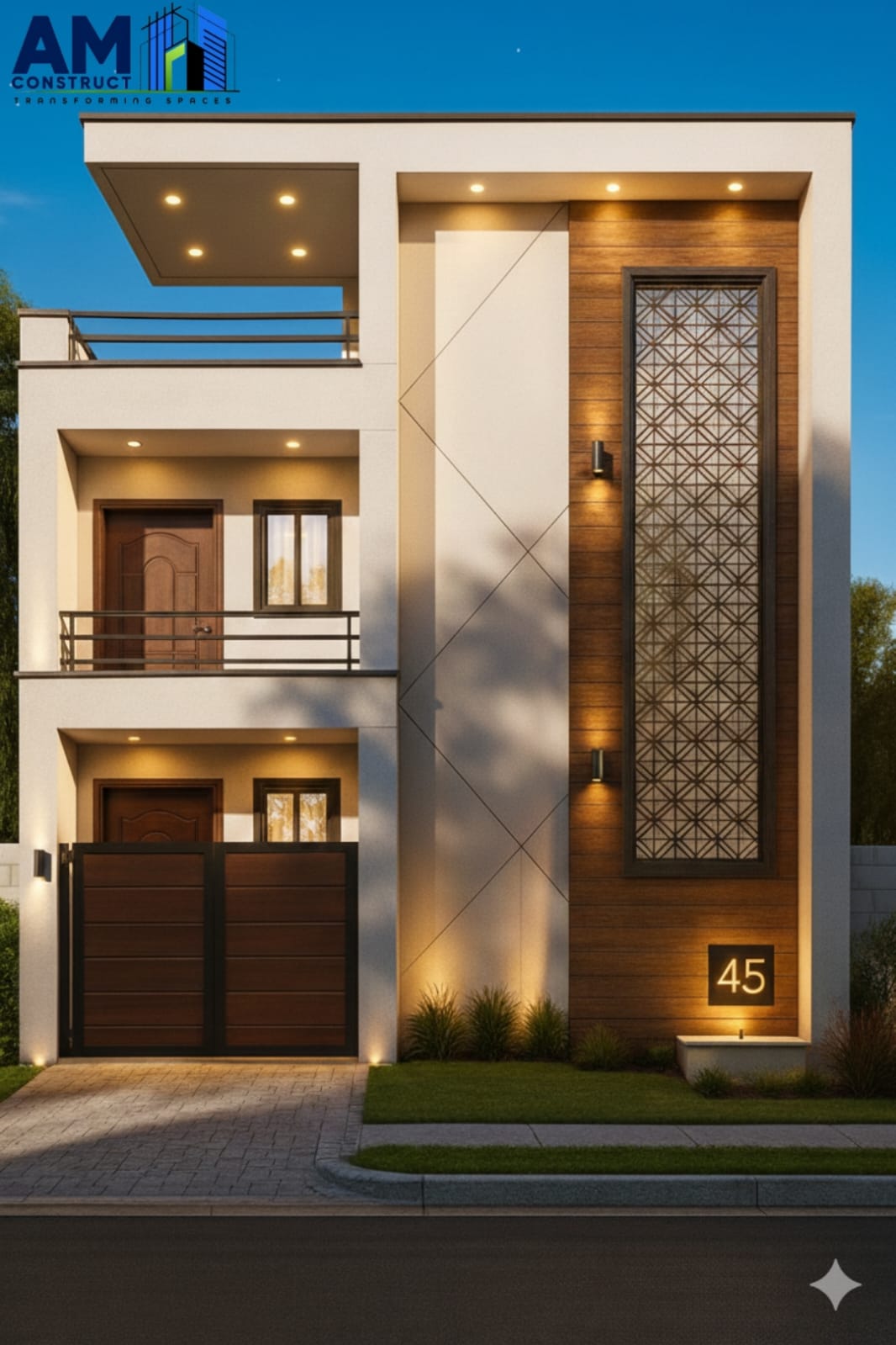 Lattice Facade House